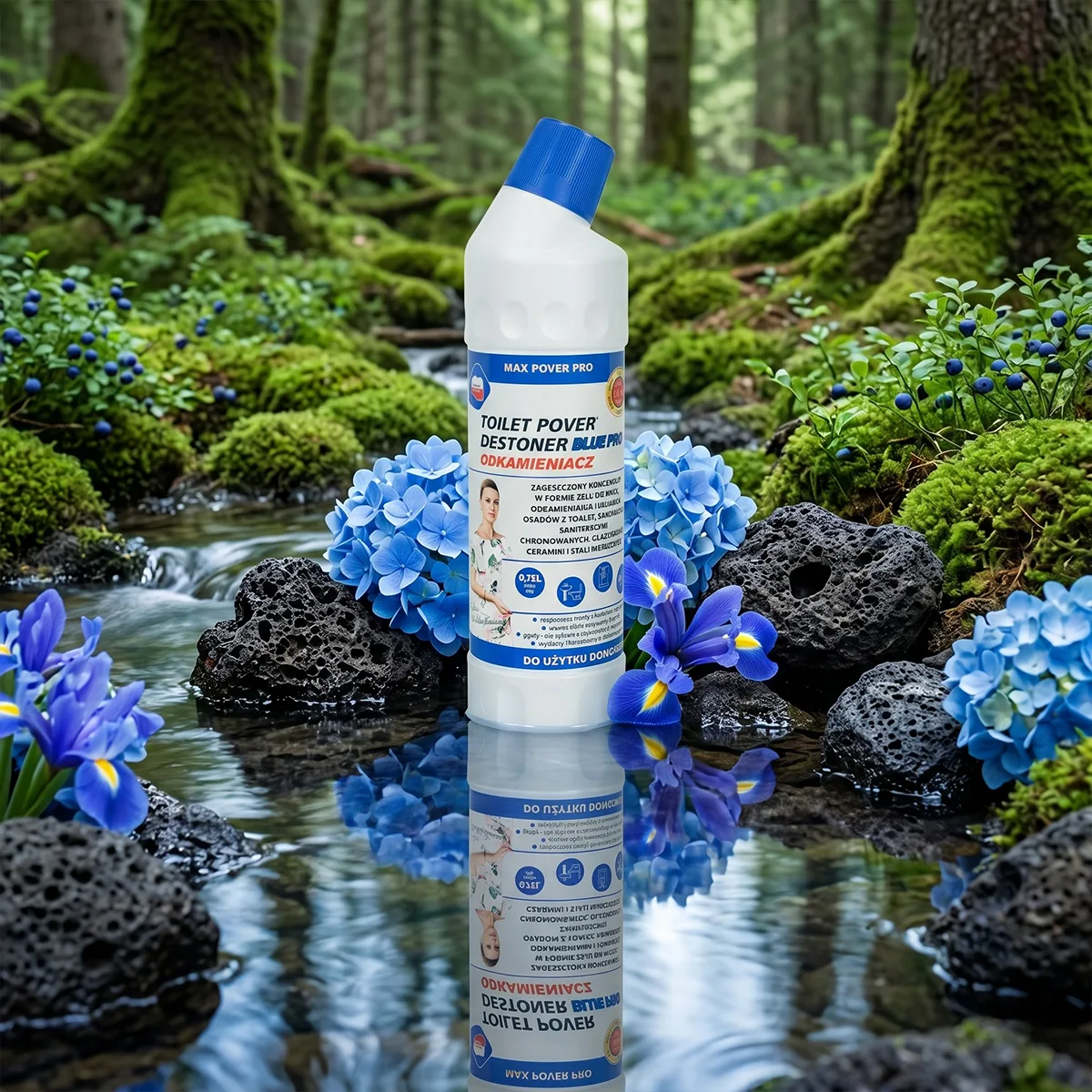 Żel do WC odkamieniacz DESTONER BLUE – zastosowanie